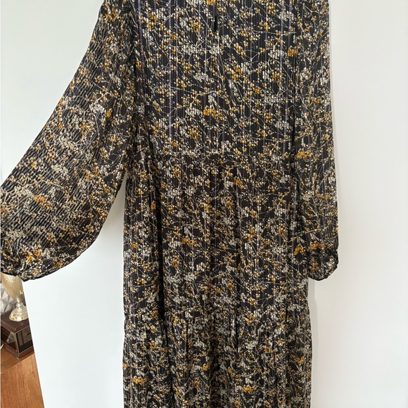 Zara Floral Print Long Sleeve Dress - Picture 4 of 4